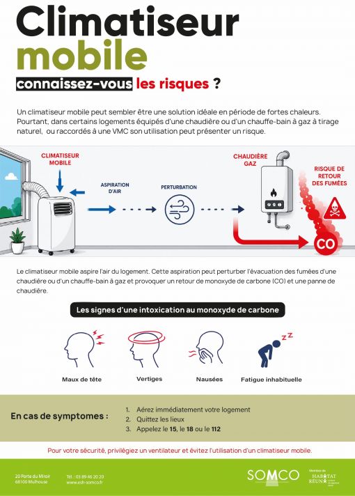 Affiche climatiseur mobile