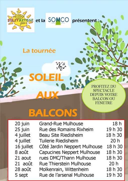 CONCERTS AUX BALCONS Saison 2020 