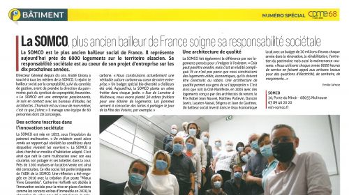 La SOMCO, plus ancien bailleur de France soigne sa responsabilité sociale
